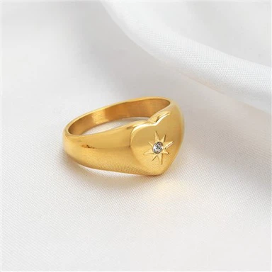 Szív alakú pecsétgyűrű