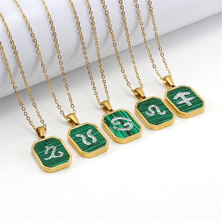 gold plated zodiac necklace