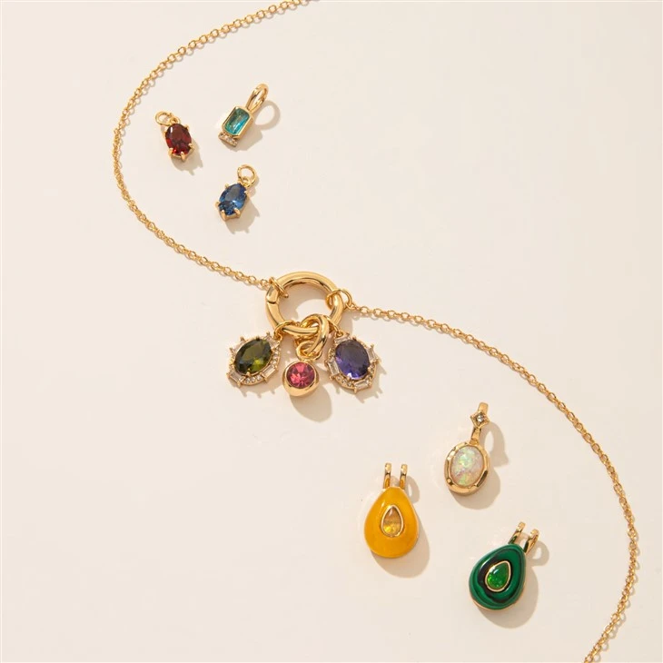 Birthstone Charm Nyaklánc Anyának
