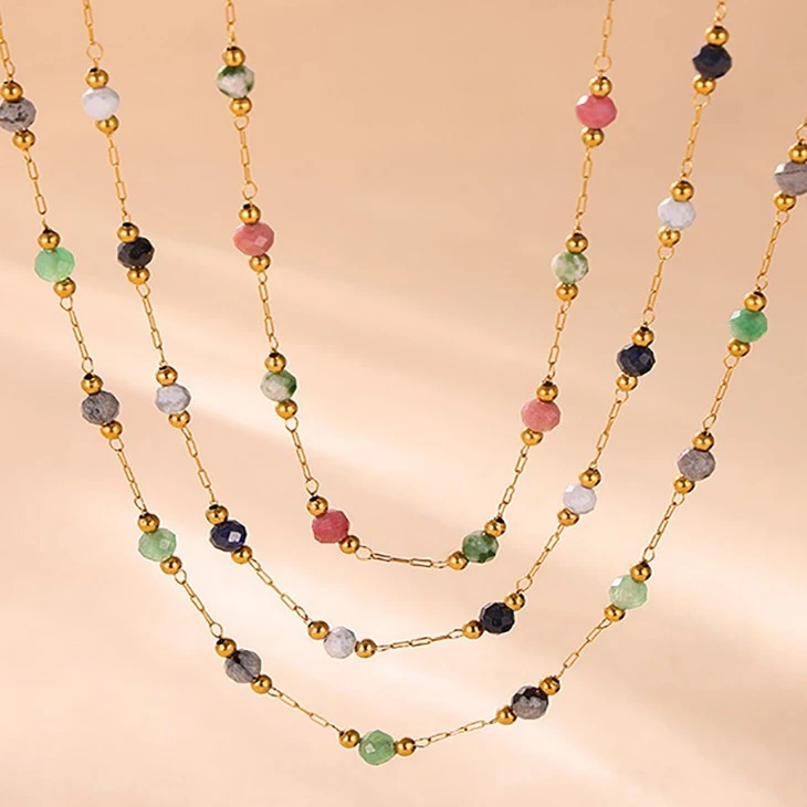 Mixed Natural Stone Beaded Necklace best