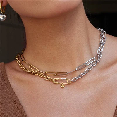 Heart Charm iratkapocs lánc nyaklánc