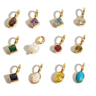 Természetes kőből készült Birthstone medálok