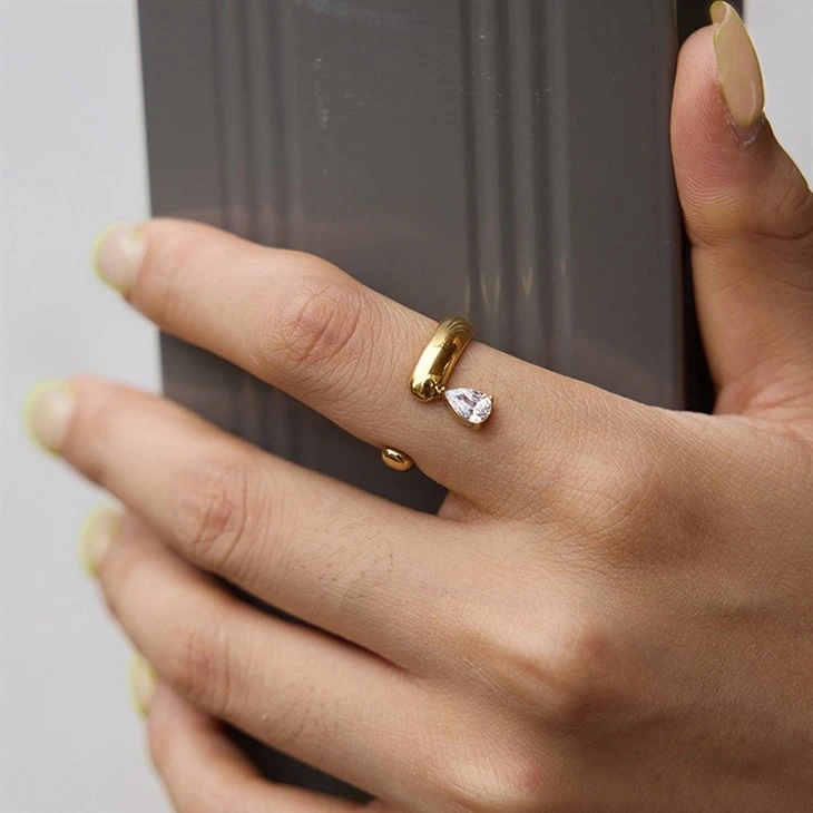 Smooth Thick Open Teardrop Band suppliers