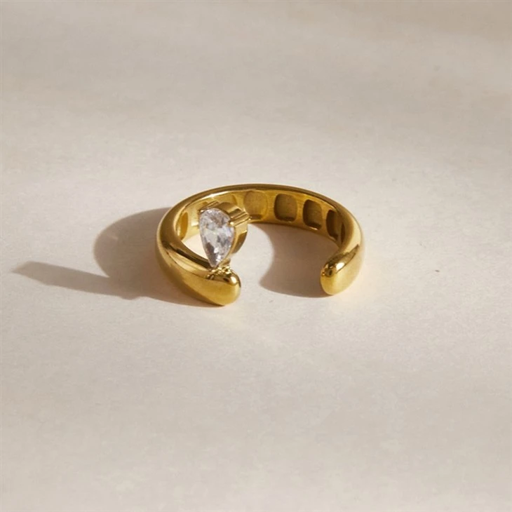 Smooth Thick Open Teardrop Band factory