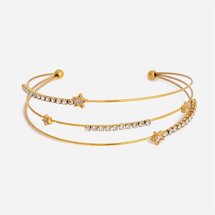 Star Double Open Bangle high quality