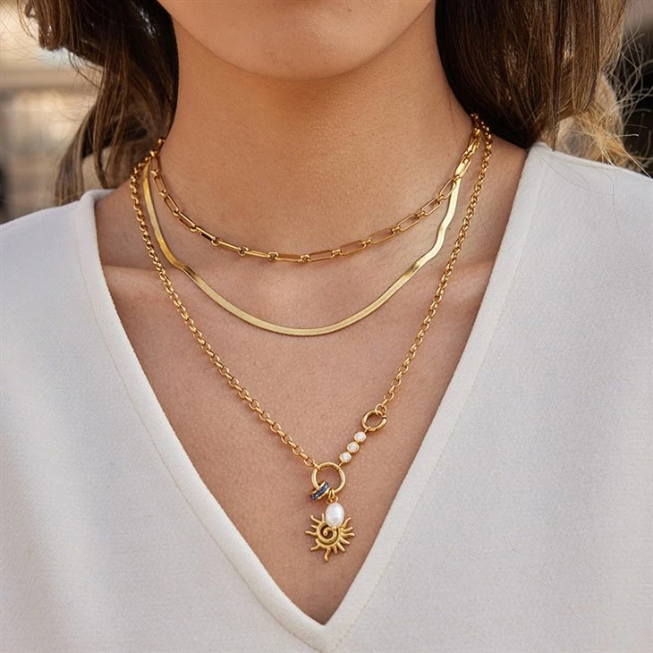 Sun And Freshwater Pearl Charm Necklace suppliers