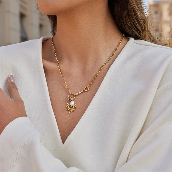 Sun And Freshwater Pearl Charm Necklace best