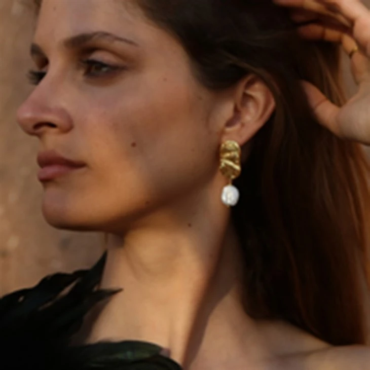 Textured Baroque Pearl Drops factory